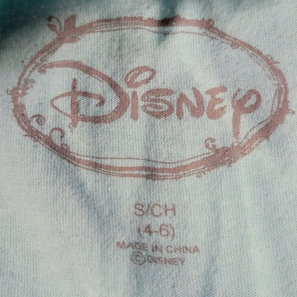Disney Bambi Thumper Pajama Top Womens Sz S 4/6‎ Blue Snowflake Winter Christmas - Picture 4 of 5